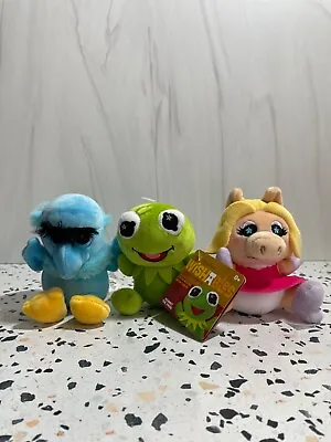 Disney Parks Wishables Plush Lot Muppets Set Of 3 Kermit Miss Piggy & Sam Eagle • $90