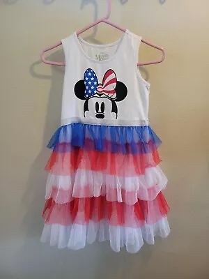 Disney Minnie Mouse Patriotic 4th Of July Tutu Dress GIRLS (XL 14/16) • $25