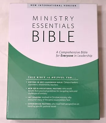 NIV Ministry Essentials Bible Comprehensive For Everyone Genuine Leather • $29.99