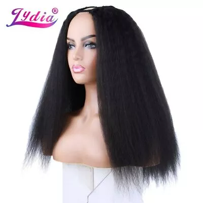 Afro Kinky Straight U Part Wig Heat Resistant Synthetic 16-22 Inch Daily Women • £73.30