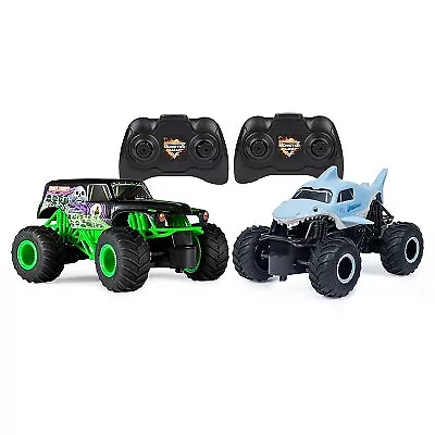 Official Grave Digger Vs Megalodon Racing Rivals Monster Trucks 2 Pk • $11.99