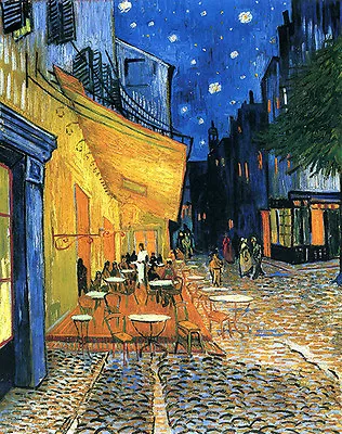 Vincent Van Gogh Cafe Terrace At Night Vintage Wall Art Poster Print Picture • £7.99