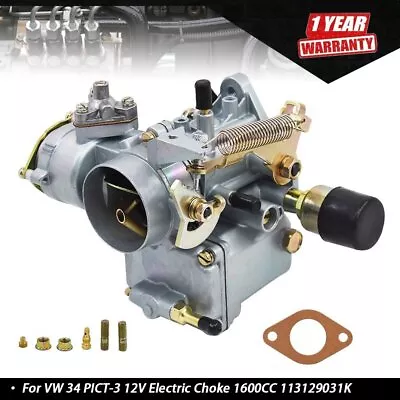 New Carburetor For Volkswagen Vw 1600CC 34 Pict/3 Carburetor 113129031K • $65.15