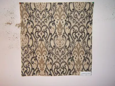 $14 • Buy Robert Allen, Ocean Scrolls, Novelty, Remnant, 26  W X 26.50  L, Color Coal
