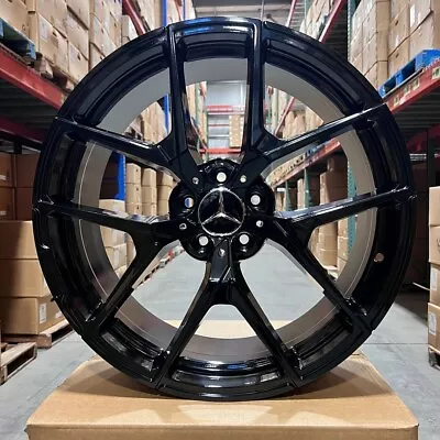 18  Amg Style Gloss Black Wheels Rims Fits Mercedes Benz E300 E320 E500 E55 • $798