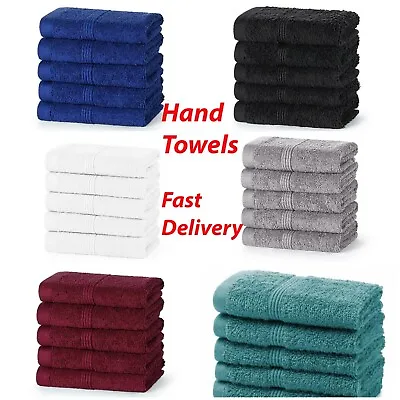 Hand Towels 100% Egyptian Cotton 500 GSM Premier Quality Pack Of 24612 • £9.99