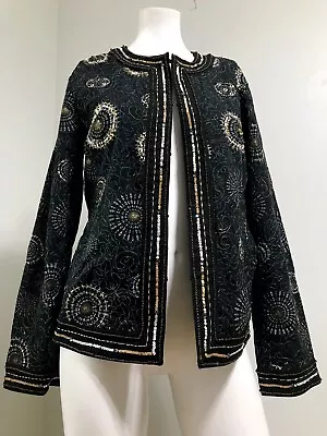 Chicos Dazzling Medallion Treena Jacket New With Tags Sz 0 (equal To Regular 8) • $38.15