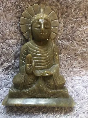 Vintage 7  Green Marble Siddharta Buddha • $55