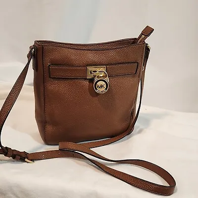 Michael Kors Hamilton Traveler Messenger Leather Crossbody Bag Purse • $34.69