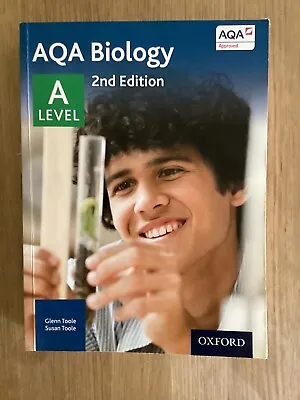 AQA Biology A Level Student Book By Glenn Toole Susan Toole (Paperback 2015) • £20