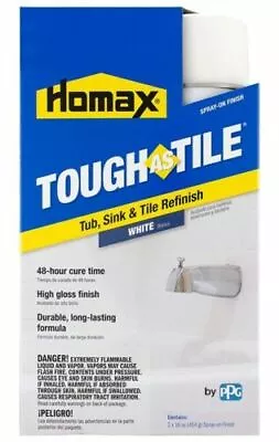 New Homax 3157 Tough As Tile Tub & Tile Epoxy Paint Spray On Finish Kit White • $48.99