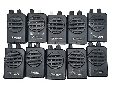 Lot Of 10 MOTOROLA MINITOR IV (4) UHF PAGERS STORED VOICE 422-430 MHz • $169.99