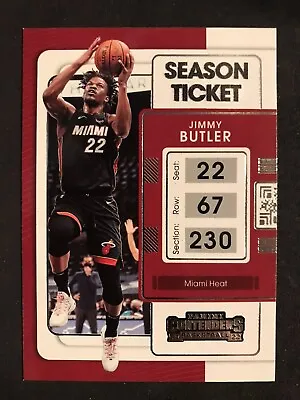 2021-22 CONTENDERS SEASON TICKET - #53 - Jimmy Butler- Miami Heat • $1.50