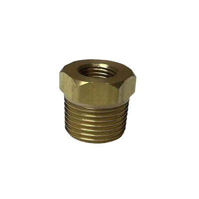 1/8” NPT Female To 3/8” BSP Male Brass Reducer Fitting Adapter For Gauge Sensor • $7.99