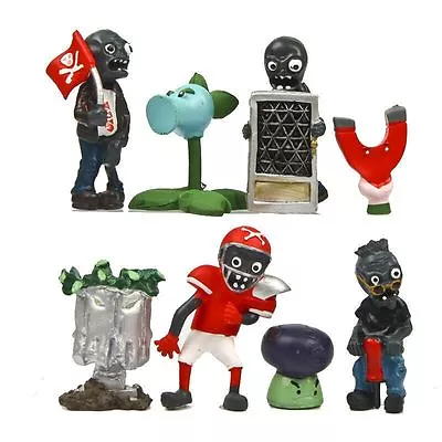 8pcs Cute Plants Vs. Zombies Action Figures Grave Buster PVC Toys Set Kid Gift • $24.95