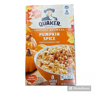 Quaker Pumpkin Spice Instant Oatmeal Box Of 8 Packets • $14.99