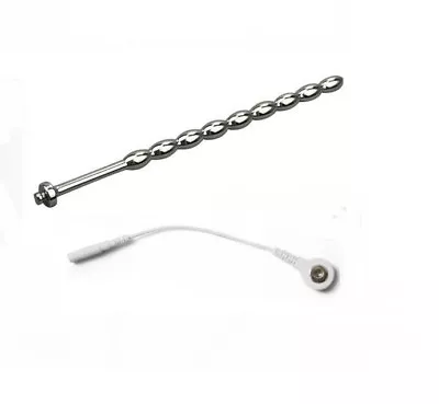 £8.99 • Buy Electrosex Estim Tens  Conductive Steel Urethral Bar With Lead