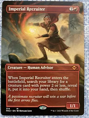 1x IMPERIAL RECRUITER Extended Art MH2 MTG - NM/MT Ext Art EDH Commander MODERN • $24.99