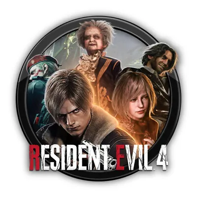 Resident Evil 4 Video Game Round Shaped Vinyl Decal Sticker • $12.99