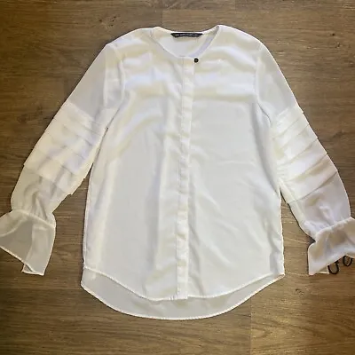 Zara Basic Classic White Blouse Size XS • £4