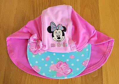 Matalan Girls Disney Minnie Mouse Pink  Sun Hat/cap 2/4yrs  • £4