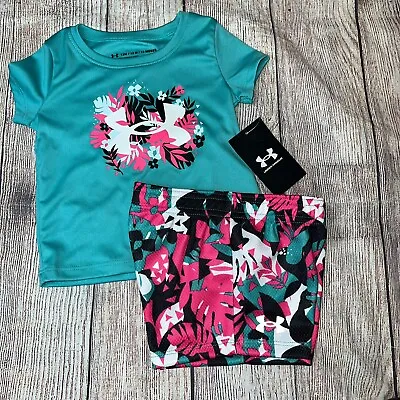 $28.99 • Buy Under Armour Baby Toddler Girls Summer Outfit Set NEW