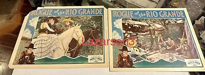 Myrna Loy Rogue Of The Rio Grande 2 Lobby Cards 1930 Early Talkie • $85