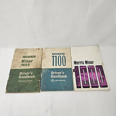 Morris Minor Drivers Handbooks 1100 1000 Bundle BMC British Leyland Corporation  • $21.75