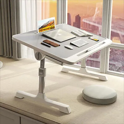 Folding Laptop Table Writing Table Sofa Bed Tray Portable Notebook Computer Desk • £11.99