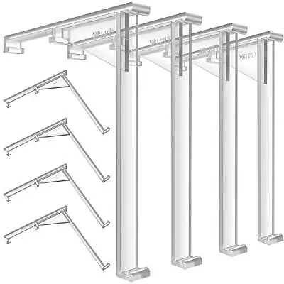 Valance Clips Vertical Blind Clear Bracket Plastic Outside Mount (8 Pieces) New • $10.76