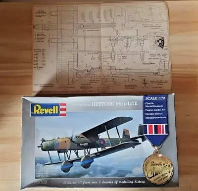 REVELL 00002 HANDLEY PAGE HEYFORD Mk I/II/III With Extra Plans 1/72 Model Kit • £19.99