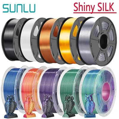 SUNLU PLA+ SILK 3D Printer Filament 1.75mm SILK 1KG/ROLL No Knot Multicolor • $29.33