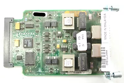 Cisco VIC-2FXO-M1 2-Port Voice Interface Card Module CN3IULVAAA 73-4080--02 • $39