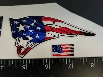 New England Patriots Mini Flag Background Football Helmet Decals • $20