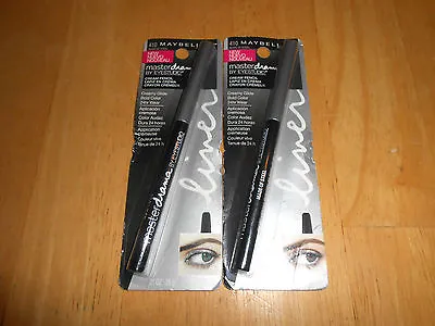 2 Eyeliner Lot  Maybelline Master Drama Eye Liner Cream Pencil 410 Made Of Steel • $10.99