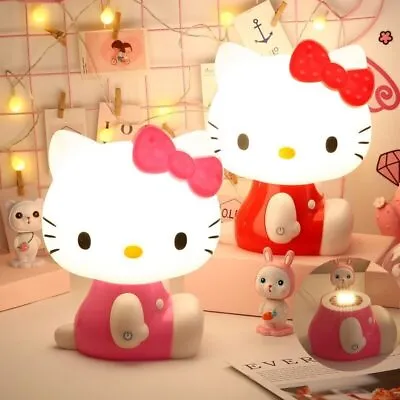 Night Light Hello Kitty Usb-Aufladung LED Touch Anime Night Table Lamp Gift • £35.99
