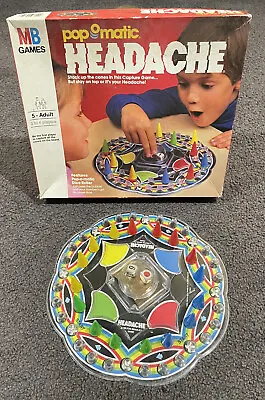 Headache Pop-o-Matic Milton Bradley MB 1986 Vintage Board Game Complete • $25.90