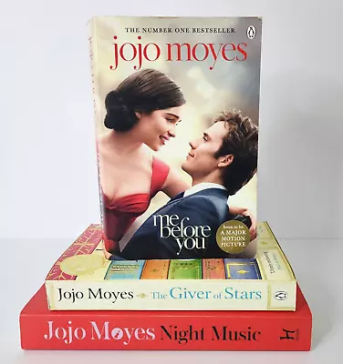 $24 • Buy 3 X Jojo Moyes Paperback Books Bundle Romance Giver Of Stars Me Before You Night
