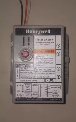 Honeywell R8184 G 1427 5 Intermittent Ignition Oil Primary Control (Salvaged) • $57.93