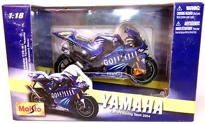 2004 Maisto Moto Gp 1:18 Scale #46 Valentino Rossi Go!!!!!!! Yamaha Yzr-m1 • $29.99