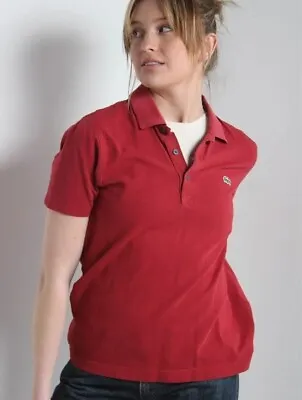 £1.99 • Buy Ladies Polo Shirt  Size 4(medium) Slim Fit. LACOSTE