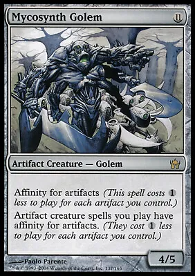 MTG Magic The Gathering Mycosynth Golem (137/165) Fifth Dawn LP • $26.95