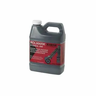 MARSH Rolmark Stencil Ink Black 946ml - Permanent Waterproof Fast Drying • $56.82