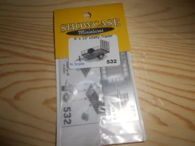 $11.95 • Buy Showcase Miniatures N Scale 6' X 10' Utility Trailer Kit  #532