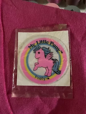 Vintage G1 My Little Pony Pegasus Firefly Puffy Sticker With Sleeve • $12.99