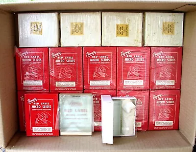 Thomas Vintage Red Label Micro Slides 7030 Special 3  X 1  Huge Estate Lot Rare! • $149.99