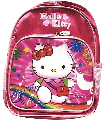 Hello Kitty Girls Kids Small Pre-school Childcare Picnic Backpack Bag AU • $19.95