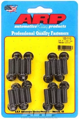 ARP 100-1110 Header Bolts - BBC Ford V8  5/16  Hex Head - Black - 1.00  UHL • $35.99