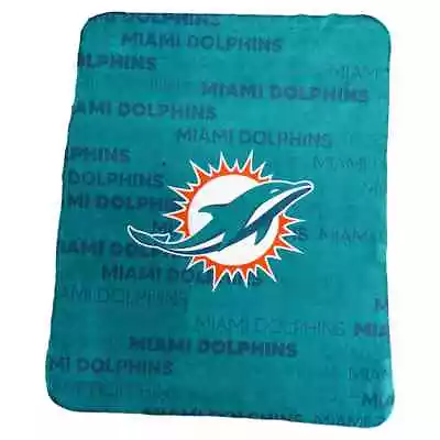 Miami Dolphins NFL 60'' X 50'' Classic Fleece Throw Blanket • $47.95