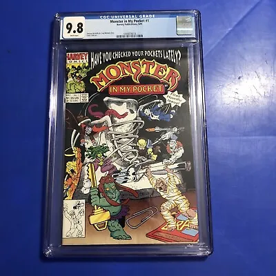 Monster In My Pocket 1 Of 1 On CGC 9.8 1st APPEARANCE Harvey Comic 1991 OPTIONED • $1200